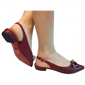 Scarpin Napa/Strass/Salto 2cm