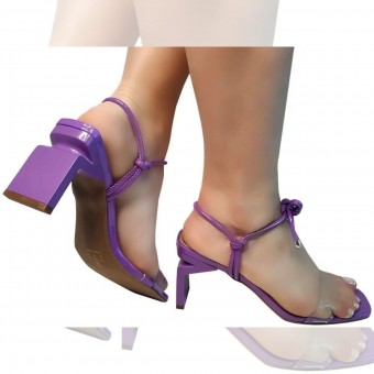 Sandália Verniz/ Salto Z 9cm 