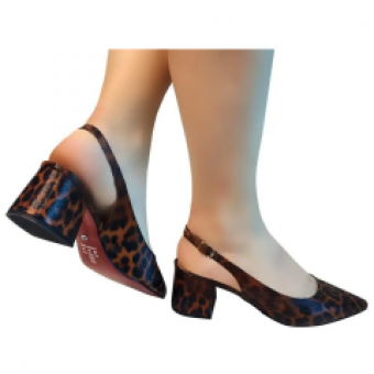 Scarpin Onça /Gloss/Salto 5cm/Aberto