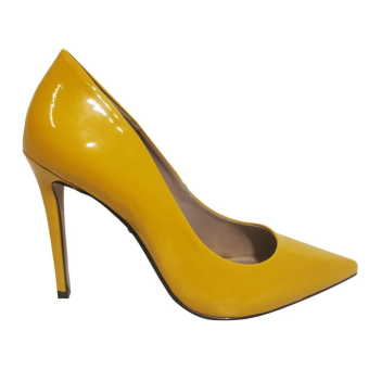 Scarpin Verniz/Salto 11cm/Sola Natural
