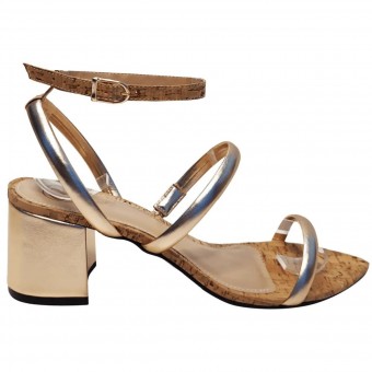 Sandália Cortiça/Salto 5cm
