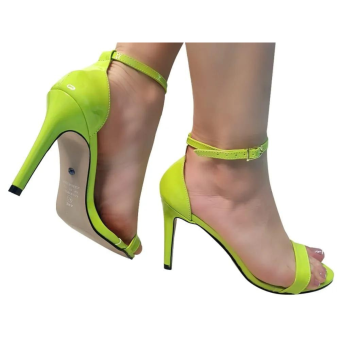 Sandália Verniz /Amarração 2em1/ Salto Fino 9cm