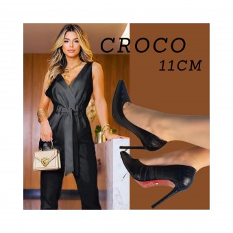 Scarpin Croco Tamanho 39