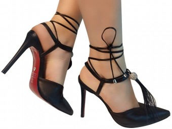 Scarpin Napa/Esfera/Penas/Salto 11cm