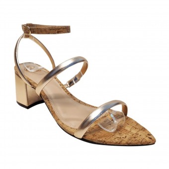 Sandália Cortiça/Salto 5cm