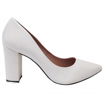 Scarpin Napa/Salto Bloco 9cm