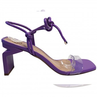 Sandália Verniz/ Salto Z 9cm 